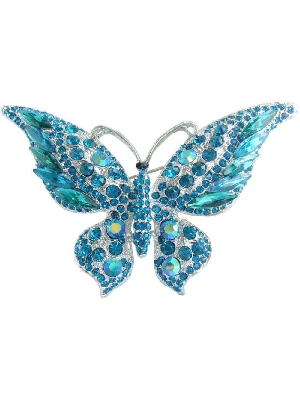 Elegant Rhinestone Butterfly Brooch Pin | Crystal Pendant Jewelry Accessory